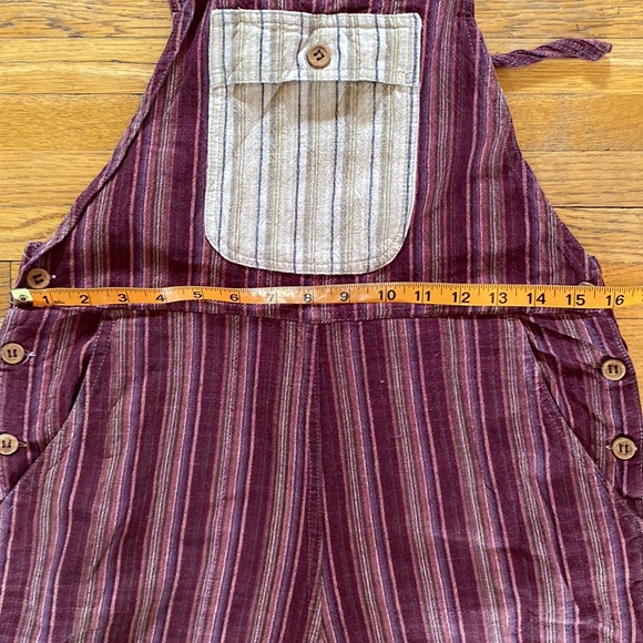 Boho Overall Shorts Sz Sm/Med - Picture 9 of 10